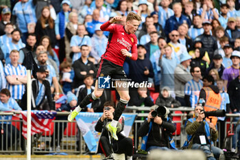 2024-04-21 - Manchester United midfielder Scott McTominay (39) scores a goal and celebrates 0-1 during the English Cup, FA Cup, semi-final football match between Coventry City and Manchester United on 21 April 2024 at Wembley Stadium in London, England - FOOTBALL - ENGLISH CUP - COVENTRY V MANCHESTER UNITED - ENGLISH LEAGUE CUP - SOCCER