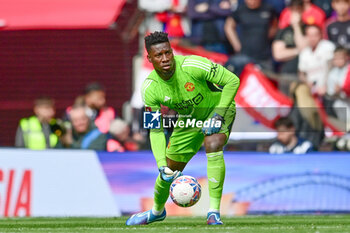 2024-04-21 - Manchester United goalkeeper Andre Onana during the English Cup, FA Cup, semi-final football match between Coventry City and Manchester United on 21 April 2024 at Wembley Stadium in London, England - FOOTBALL - ENGLISH CUP - COVENTRY V MANCHESTER UNITED - ENGLISH LEAGUE CUP - SOCCER