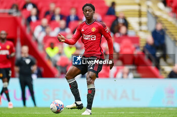 2024-04-21 - Manchester United midfielder Kobbie Mainoo during the English Cup, FA Cup, semi-final football match between Coventry City and Manchester United on 21 April 2024 at Wembley Stadium in London, England - FOOTBALL - ENGLISH CUP - COVENTRY V MANCHESTER UNITED - ENGLISH LEAGUE CUP - SOCCER