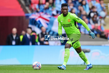2024-04-21 - Manchester United goalkeeper Andre Onana during the English Cup, FA Cup, semi-final football match between Coventry City and Manchester United on 21 April 2024 at Wembley Stadium in London, England - FOOTBALL - ENGLISH CUP - COVENTRY V MANCHESTER UNITED - ENGLISH LEAGUE CUP - SOCCER