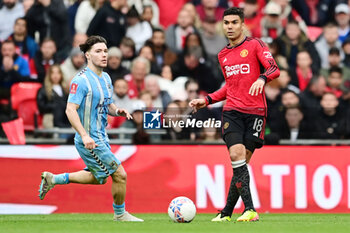 2024-04-21 - Manchester United midfielder Casemiro during the English Cup, FA Cup, semi-final football match between Coventry City and Manchester United on 21 April 2024 at Wembley Stadium in London, England - FOOTBALL - ENGLISH CUP - COVENTRY V MANCHESTER UNITED - ENGLISH LEAGUE CUP - SOCCER
