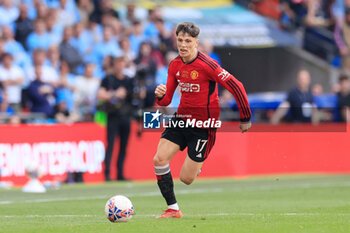 2024-05-25 - Alejandro Garnacho (17) of Manchester United during the English FA Cup, Final football match between Manchester City and Manchester United on 25 May 2024 at Wembley Stadium in London, England - FOOTBALL - ENGLISH CUP - FINAL - MANCHESTER CITY V MANCHESTER UNITED - ENGLISH LEAGUE CUP - SOCCER