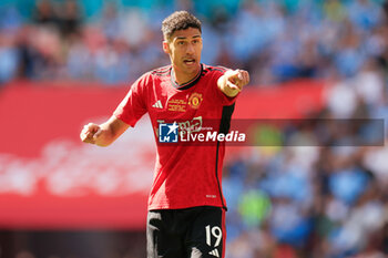 2024-05-25 - Raphael Varane (19) of Manchester United during the English FA Cup, Final football match between Manchester City and Manchester United on 25 May 2024 at Wembley Stadium in London, England - FOOTBALL - ENGLISH CUP - FINAL - MANCHESTER CITY V MANCHESTER UNITED - ENGLISH LEAGUE CUP - SOCCER