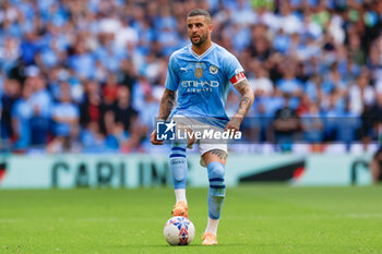 2024-05-25 - Kyle Walker (2) of Manchester City during the English FA Cup, Final football match between Manchester City and Manchester United on 25 May 2024 at Wembley Stadium in London, England - FOOTBALL - ENGLISH CUP - FINAL - MANCHESTER CITY V MANCHESTER UNITED - ENGLISH LEAGUE CUP - SOCCER