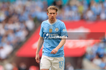 2024-05-25 - Kevin De Bruyne (17) of Manchester City during the English FA Cup, Final football match between Manchester City and Manchester United on 25 May 2024 at Wembley Stadium in London, England - FOOTBALL - ENGLISH CUP - FINAL - MANCHESTER CITY V MANCHESTER UNITED - ENGLISH LEAGUE CUP - SOCCER