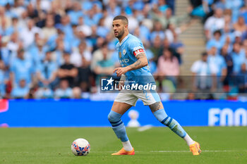 2024-05-25 - Kyle Walker (2) of Manchester City during the English FA Cup, Final football match between Manchester City and Manchester United on 25 May 2024 at Wembley Stadium in London, England - FOOTBALL - ENGLISH CUP - FINAL - MANCHESTER CITY V MANCHESTER UNITED - ENGLISH LEAGUE CUP - SOCCER