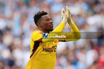 2024-05-25 - Andre Onana (24) of Manchester United during the English FA Cup, Final football match between Manchester City and Manchester United on 25 May 2024 at Wembley Stadium in London, England - FOOTBALL - ENGLISH CUP - FINAL - MANCHESTER CITY V MANCHESTER UNITED - ENGLISH LEAGUE CUP - SOCCER