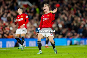 2024-01-15 - Rasmus Hojlund (11) of Manchester United reacts during the English championship Premier League football match between Manchester United and Tottenham Hotspur on 14 January 2024 at Old Trafford in Manchester, England - FOOTBALL - ENGLISH CHAMP - MANCHESTER UNITED V TOTTENHAM - ENGLISH PREMIER LEAGUE - SOCCER
