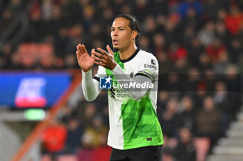 2024-01-21 - Virgil van Dijk (4) of Liverpool during the English championship Premier League football match between Bournemouth and Liverpool on 21 January 2024 at the Vitality Stadium in Bournemouth, England - FOOTBALL - ENGLISH CHAMP - BOURNEMOUTH V LIVERPOOL - ENGLISH PREMIER LEAGUE - SOCCER