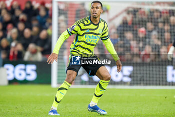2024-01-30 - Gabriel of Arsenal during the English championship Premier League football match between Nottingham Forest and Arsenal on 30 January 2024 at the City Ground in Nottingham, England - FOOTBALL - ENGLISH CHAMP - NOTTINGHAM V ARSENAL - ENGLISH PREMIER LEAGUE - SOCCER