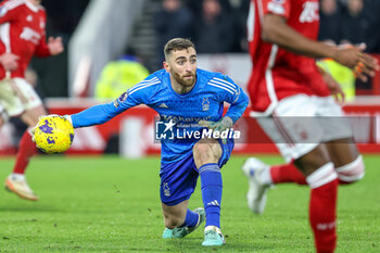 2024-01-30 - Matt Turner of Nottingham Forest during the English championship Premier League football match between Nottingham Forest and Arsenal on 30 January 2024 at the City Ground in Nottingham, England - FOOTBALL - ENGLISH CHAMP - NOTTINGHAM V ARSENAL - ENGLISH PREMIER LEAGUE - SOCCER