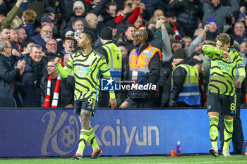 2024-01-30 - Gabriel Jesus of Arsenal scores a goal and celebrates 0-1 during the English championship Premier League football match between Nottingham Forest and Arsenal on 30 January 2024 at the City Ground in Nottingham, England - FOOTBALL - ENGLISH CHAMP - NOTTINGHAM V ARSENAL - ENGLISH PREMIER LEAGUE - SOCCER