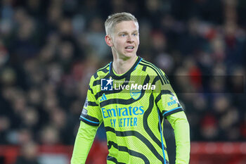 2024-01-30 - Oleksandr Zinchenko of Arsenal during the English championship Premier League football match between Nottingham Forest and Arsenal on 30 January 2024 at the City Ground in Nottingham, England - FOOTBALL - ENGLISH CHAMP - NOTTINGHAM V ARSENAL - ENGLISH PREMIER LEAGUE - SOCCER