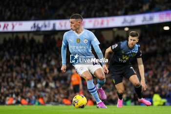 2024-01-31 - Manchester City midfielder Phil Foden during the English championship Premier League football match between Manchester City and Burnley on 31 January 2024 at the Etihad Stadium in Manchester, England - FOOTBALL - ENGLISH CHAMP - MANCHESTER CITY V BURNLEY - ENGLISH PREMIER LEAGUE - SOCCER