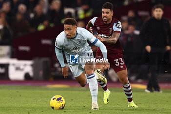 2024-02-01 - Marcus Tavernier of Bournemouth and Emerson Palmieri of West Ham during the English championship Premier League football match between West Ham United and Bournemouth on 1 February 2024 at the London Stadium in London, England - FOOTBALL - ENGLISH CHAMP - WEST HAM V BOURNEMOUTH - ENGLISH PREMIER LEAGUE - SOCCER
