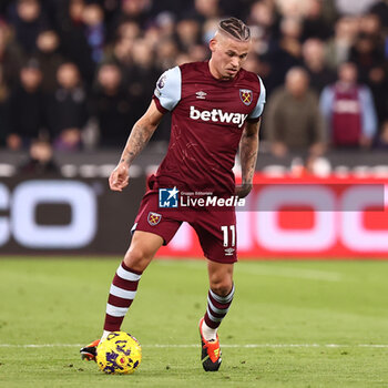 2024-02-01 - Kalvin Phillips of West Ham during the English championship Premier League football match between West Ham United and Bournemouth on 1 February 2024 at the London Stadium in London, England - FOOTBALL - ENGLISH CHAMP - WEST HAM V BOURNEMOUTH - ENGLISH PREMIER LEAGUE - SOCCER