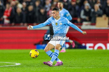 2024-02-05 - Phil Foden (47) of Manchester City during the English championship Premier League football match between Brentford and Manchester City on 5 February 2024 at Gtech Community Stadium in Brentford, England - FOOTBALL - ENGLISH CHAMP - BRENTFORD V MANCHESTER CITY - ENGLISH PREMIER LEAGUE - SOCCER