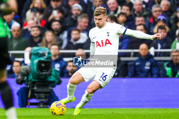 2024-02-11 - Timo Werner (16) of Tottenham Hotspur during the English championship Premier League football match between Tottenham Hotspur and Brighton and Hove Albion on 10 February 2024 at Tottenham Hotspur Stadium in London, England - FOOTBALL - ENGLISH CHAMP - TOTTENHAM V BRIGHTON - ENGLISH PREMIER LEAGUE - SOCCER