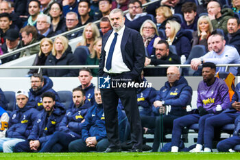 2024-02-11 - Ange Postecoglou Manager of Tottenham Hotspur during the English championship Premier League football match between Tottenham Hotspur and Brighton and Hove Albion on 10 February 2024 at Tottenham Hotspur Stadium in London, England - FOOTBALL - ENGLISH CHAMP - TOTTENHAM V BRIGHTON - ENGLISH PREMIER LEAGUE - SOCCER