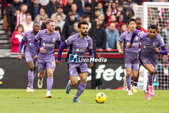 2024-02-17 - Mohamed Salah of Liverpool during the English championship Premier League football match between Brentford and Liverpool on 17 February 2024 at Gtech Community Stadium in Brentford, England - FOOTBALL - ENGLISH CHAMP - BRENTFORD V LIVERPOOL - ENGLISH PREMIER LEAGUE - SOCCER
