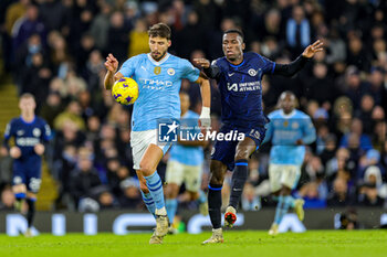 2024-02-18 - Ruben Dias (3) of Manchester City battles with Nicolas Jackson (15) of Chelsea during the English championship Premier League football match between Manchester City and Chelsea on 17 February 2024 at the Etihad Stadium in Manchester, England - FOOTBALL - ENGLISH CHAMP - MANCHESTER CITY V CHELSEA - ENGLISH PREMIER LEAGUE - SOCCER
