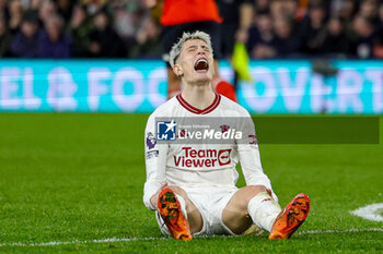 2024-02-18 - Alejandro Garnacho (17) of Manchester United reacts during the English championship Premier League football match between Luton Town and Manchester United on 18 February 2024 at Kenilworth Road in Luton, England - FOOTBALL - ENGLISH CHAMP - LUTON TOWN V MANCHESTER UNITED - ENGLISH PREMIER LEAGUE - SOCCER