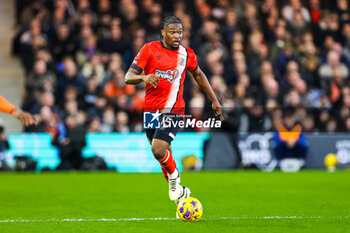 2024-02-18 - Teden Mengi (15) of Luton Town during the English championship Premier League football match between Luton Town and Manchester United on 18 February 2024 at Kenilworth Road in Luton, England - FOOTBALL - ENGLISH CHAMP - LUTON TOWN V MANCHESTER UNITED - ENGLISH PREMIER LEAGUE - SOCCER