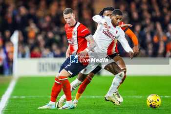 2024-02-18 - Marcus Rashford (10) of Manchester United and Ross Barkley of Luton Town during the English championship Premier League football match between Luton Town and Manchester United on 18 February 2024 at Kenilworth Road in Luton, England - FOOTBALL - ENGLISH CHAMP - LUTON TOWN V MANCHESTER UNITED - ENGLISH PREMIER LEAGUE - SOCCER
