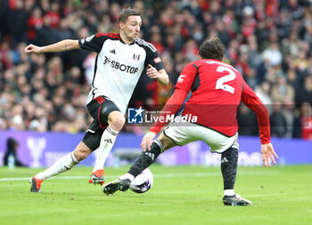 2024-02-24 - Fulham defender Timothy Castagne during the English championship Premier League football match between Manchester United and Fulham on 24 February 2024 at Old Trafford in Manchester, England - FOOTBALL - ENGLISH CHAMP - MANCHESTER UNITED V FULHAM - ENGLISH PREMIER LEAGUE - SOCCER