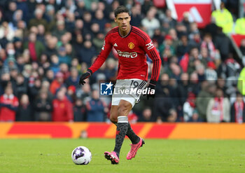 2024-02-24 - Manchester United Defender Raphael Varane during the English championship Premier League football match between Manchester United and Fulham on 24 February 2024 at Old Trafford in Manchester, England - FOOTBALL - ENGLISH CHAMP - MANCHESTER UNITED V FULHAM - ENGLISH PREMIER LEAGUE - SOCCER