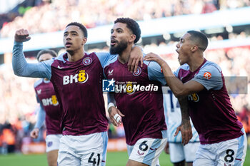 2024-02-24 - Aston Villa midfielder Douglas Luiz (6) scores and celebrates with team mates 2-0 during the English championship Premier League football match between Aston Villa and Nottingham Forest on 24 February 2024 at Villa Park in Birmingham, England - FOOTBALL - ENGLISH CHAMP - ASTON VILLA V NOTTINGHAM FOREST - ENGLISH PREMIER LEAGUE - SOCCER