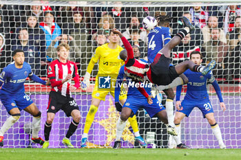 2024-03-03 - Yoane Wissa (11) of Brentford scores a goal 2-1 during the English championship Premier League football match between Brentford and Chelsea on 2 March 2024 at Gtech Community Stadium in Brentford, England - FOOTBALL - ENGLISH CHAMP - BRENTFORD V CHELSEA - ENGLISH PREMIER LEAGUE - SOCCER