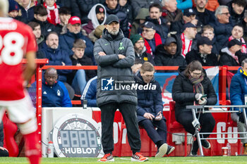 2024-03-02 - Liverpool Manager Jurgen Klopp during the English championship Premier League football match between Nottingham Forest and Liverpool on 2 March 2024 at the City Ground in Nottingham, England - FOOTBALL - ENGLISH CHAMP - NOTTINGHAM FOREST V LIVERPOOL - ENGLISH PREMIER LEAGUE - SOCCER