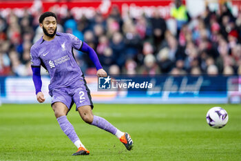 2024-03-02 - Liverpool defender Joe Gomez during the English championship Premier League football match between Nottingham Forest and Liverpool on 2 March 2024 at the City Ground in Nottingham, England - FOOTBALL - ENGLISH CHAMP - NOTTINGHAM FOREST V LIVERPOOL - ENGLISH PREMIER LEAGUE - SOCCER