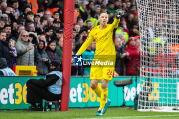 2024-03-02 - Nottingham Forest goalkeeper Matz Sels during the English championship Premier League football match between Nottingham Forest and Liverpool on 2 March 2024 at the City Ground in Nottingham, England - FOOTBALL - ENGLISH CHAMP - NOTTINGHAM FOREST V LIVERPOOL - ENGLISH PREMIER LEAGUE - SOCCER