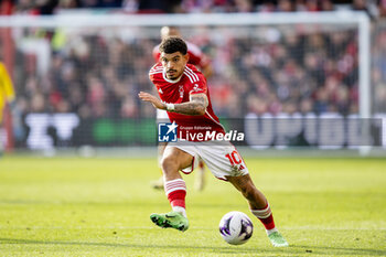 2024-03-02 - Nottingham Forest midfielder Morgan Gibbs-White during the English championship Premier League football match between Nottingham Forest and Liverpool on 2 March 2024 at the City Ground in Nottingham, England - FOOTBALL - ENGLISH CHAMP - NOTTINGHAM FOREST V LIVERPOOL - ENGLISH PREMIER LEAGUE - SOCCER