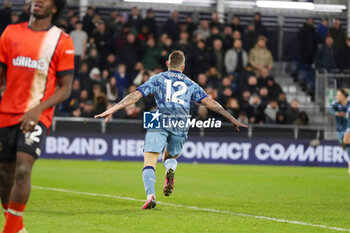 2024-03-02 - Aston Villa Defender Lucas Digne (12) celebrates his goal 2-3 during the English championship Premier League football match between Luton Town and Aston Villa on 2 March 2024 at Kenilworth Road in Luton, England - FOOTBALL - ENGLISH CHAMP - LUTON TOWN V ASTON VILLA - ENGLISH PREMIER LEAGUE - SOCCER