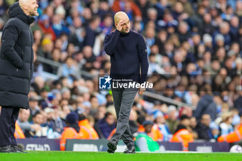 2024-03-04 - Pep Guardiola Manager of Manchester City during the English championship Premier League football match between Manchester City and Manchester United on 3 March 2024 at the Etihad Stadium in Manchester, England - FOOTBALL - ENGLISH CHAMP - MANCHESTER CITY V MANCHESTER UNITED - ENGLISH PREMIER LEAGUE - SOCCER