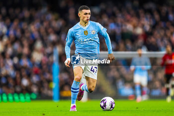 2024-03-04 - Phil Foden (47) of Manchester City during the English championship Premier League football match between Manchester City and Manchester United on 3 March 2024 at the Etihad Stadium in Manchester, England - FOOTBALL - ENGLISH CHAMP - MANCHESTER CITY V MANCHESTER UNITED - ENGLISH PREMIER LEAGUE - SOCCER
