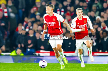 2024-03-10 - Jakub Kiwior (15) of Arsenal during the English championship Premier League football match between Arsenal and Brentford on 9 March 2024 at the Emirates Stadium in London, England - FOOTBALL - ENGLISH CHAMP - ARSENAL V BRENTFORD - ENGLISH PREMIER LEAGUE - SOCCER