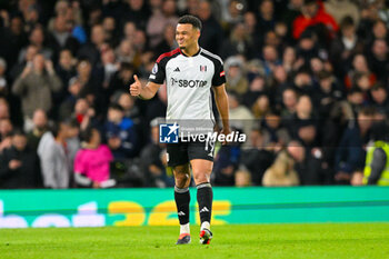 2024-03-16 - Fulham forward Rodrigo Muniz scores 3-0 and celebrates during the English championship Premier League football match between Fulham and Tottenham Hotspur on 16 March 2024 at Craven Cottage in London, England - FOOTBALL - ENGLISH CHAMP - FULHAM V TOTTENHAM - ENGLISH PREMIER LEAGUE - SOCCER