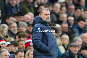2024-03-16 - Tottenham Hotspur manager Ange Postecoglou during the English championship Premier League football match between Fulham and Tottenham Hotspur on 16 March 2024 at Craven Cottage in London, England - FOOTBALL - ENGLISH CHAMP - FULHAM V TOTTENHAM - ENGLISH PREMIER LEAGUE - SOCCER