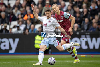 2024-03-17 - Aston Villa defender Clément Lenglet (17) during the English championship Premier League football match between West Ham United and Aston Villa on 17 March 2024 at the London Stadium in London, England - FOOTBALL - ENGLISH CHAMP - WEST HAM V ASTON VILLA - ENGLISH PREMIER LEAGUE - SOCCER