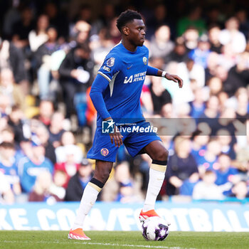 2024-03-30 - Benoit Badiashile of Chelsea during the English championship Premier League football match between Chelsea and Burnley on 30 March 2024 at Stamford Bridge in London, England - FOOTBALL - ENGLISH CHAMP - CHELSEA V BURNLEY - ENGLISH PREMIER LEAGUE - SOCCER