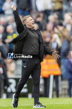 2024-03-30 - Newcastle United FC Manager Eddie Howe celebrates victory 4-3 at full time during the English championship Premier League football match between Newcastle United and West Ham United on 30 March 2024 at St James's Park in Newcastle, England - FOOTBALL - ENGLISH CHAMP - NEWCASTLE V WEST HAM - ENGLISH PREMIER LEAGUE - SOCCER