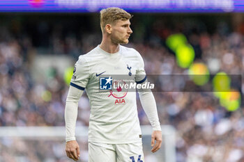 2024-03-30 - Tottenham Hotspur forward Timo Werner during the English championship Premier League football match between Tottenham Hotspur and Luton Town on 30 March 2024 at Tottenham Hotspur Stadium in London, England - FOOTBALL - ENGLISH CHAMP - TOTTENHAM V LUTON TOWN - ENGLISH PREMIER LEAGUE - SOCCER