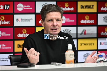 2024-04-02 - Crystal Palace manager Oliver Glasner during the post match press conference after the English championship Premier League football match between Bournemouth and Crystal Palace on 2 April 2024 at the Vitality Stadium in Bournemouth, England - FOOTBALL - ENGLISH CHAMP - BOURNEMOUTH V CRYSTAL PALACE - ENGLISH PREMIER LEAGUE - SOCCER
