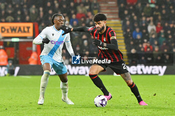 2024-04-02 - Philip Billing (29) of AFC Bournemouth and Eberechi Eze (10) of Crystal Palace during the English championship Premier League football match between Bournemouth and Crystal Palace on 2 April 2024 at the Vitality Stadium in Bournemouth, England - FOOTBALL - ENGLISH CHAMP - BOURNEMOUTH V CRYSTAL PALACE - ENGLISH PREMIER LEAGUE - SOCCER