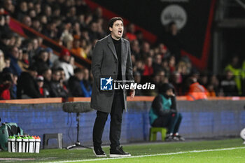 2024-04-02 - AFC Bournemouth manager Andoni Iraola during the English championship Premier League football match between Bournemouth and Crystal Palace on 2 April 2024 at the Vitality Stadium in Bournemouth, England - FOOTBALL - ENGLISH CHAMP - BOURNEMOUTH V CRYSTAL PALACE - ENGLISH PREMIER LEAGUE - SOCCER