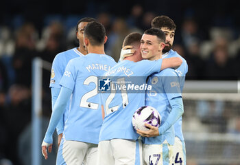 2024-04-03 - Phil Foden of Manchester City with the match ball after the English championship Premier League football match between Manchester City and Aston Villa on 3 April 2024 at the Etihad Stadium in Manchester, England - FOOTBALL - ENGLISH CHAMP - MANCHESTER CITY V ASTON VILLA - ENGLISH PREMIER LEAGUE - SOCCER
